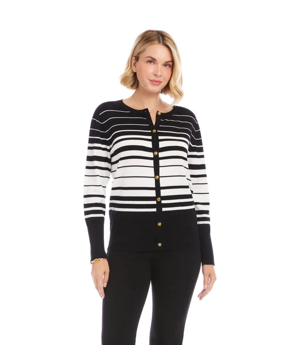 Stripe Cardigan Sweater - Image 3