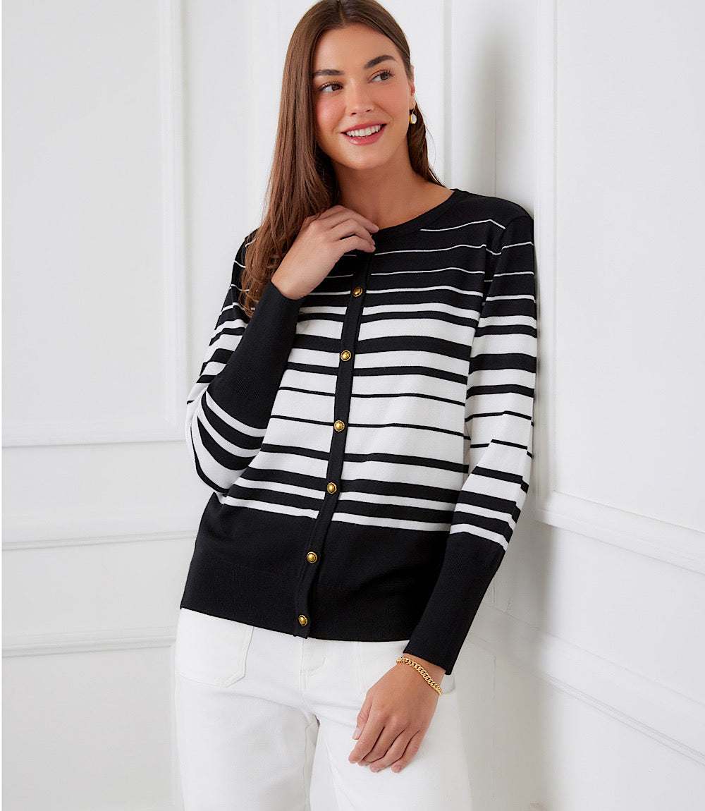 Stripe Cardigan Sweater - Image 6
