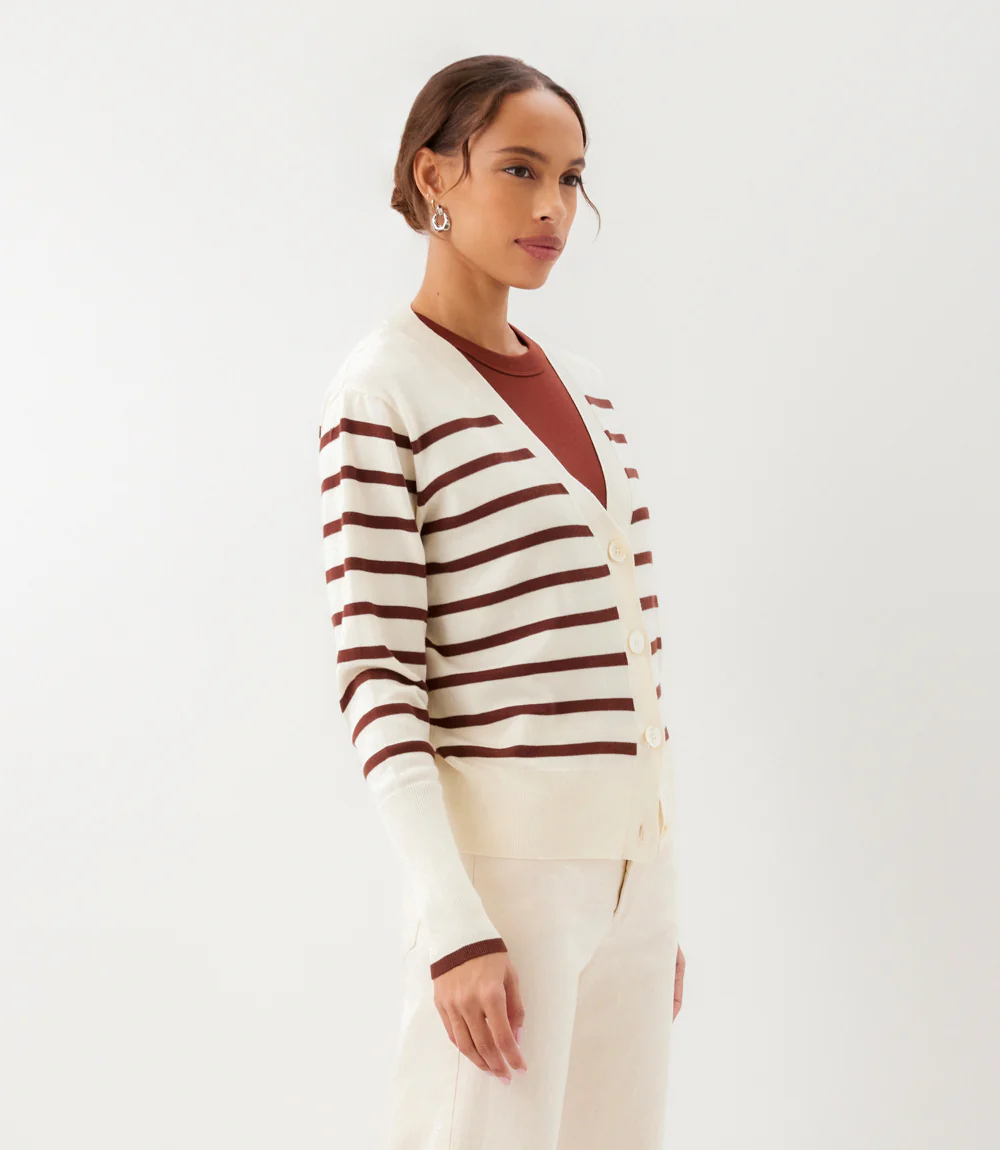 Stripe Cardigan Sweater - Image 5