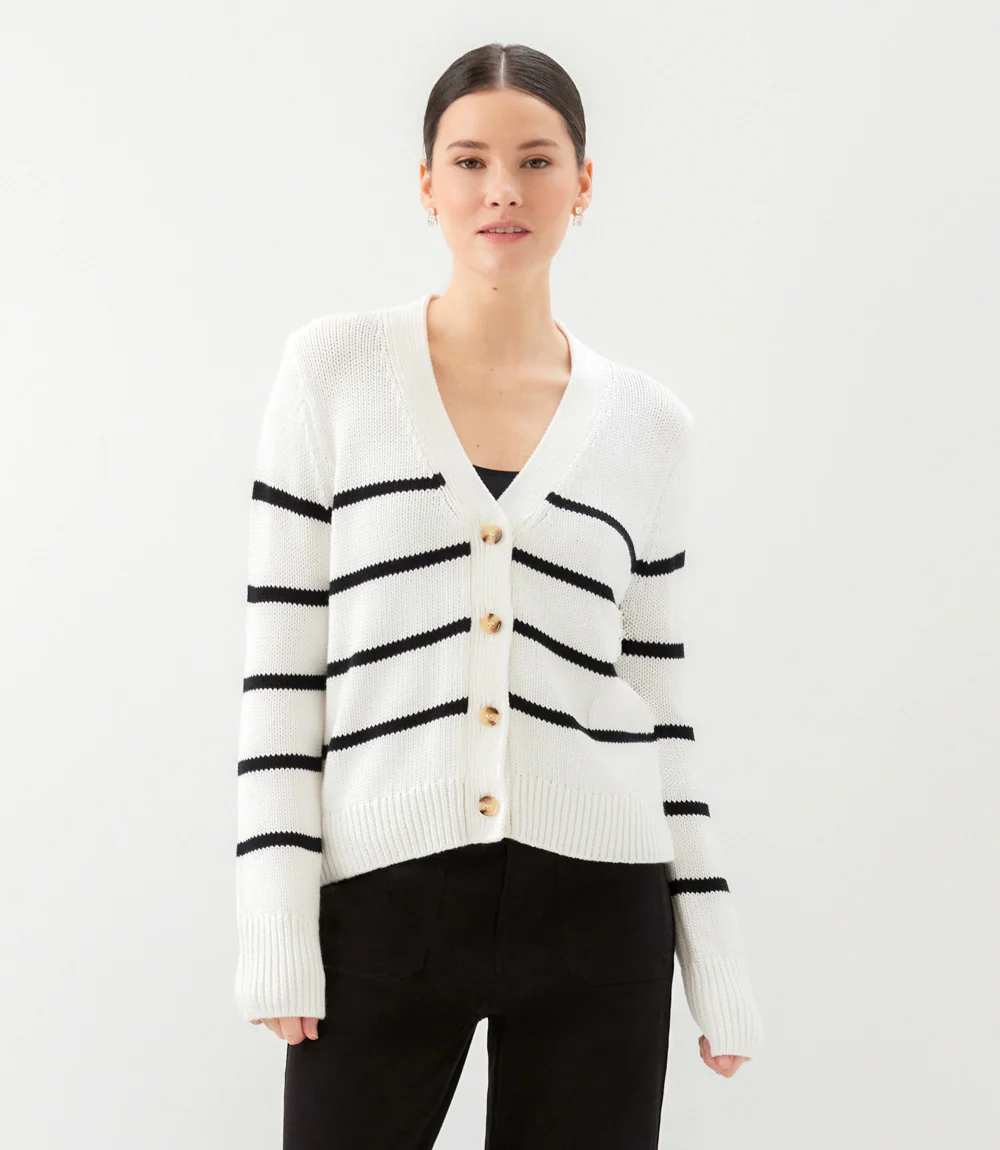 Stripe Cardigan Sweater - Image 4