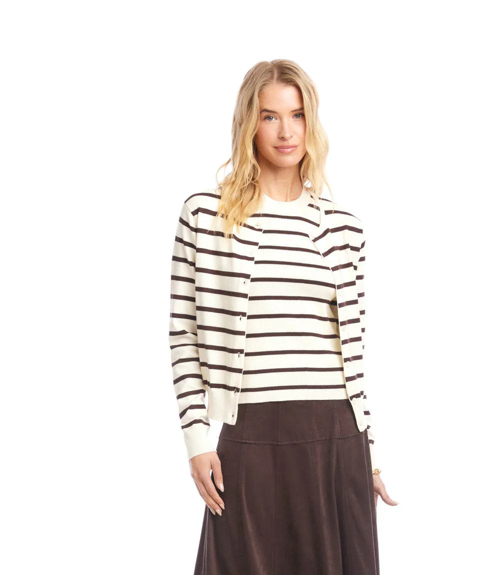 Stripe Cardigan Sweater - Image 3