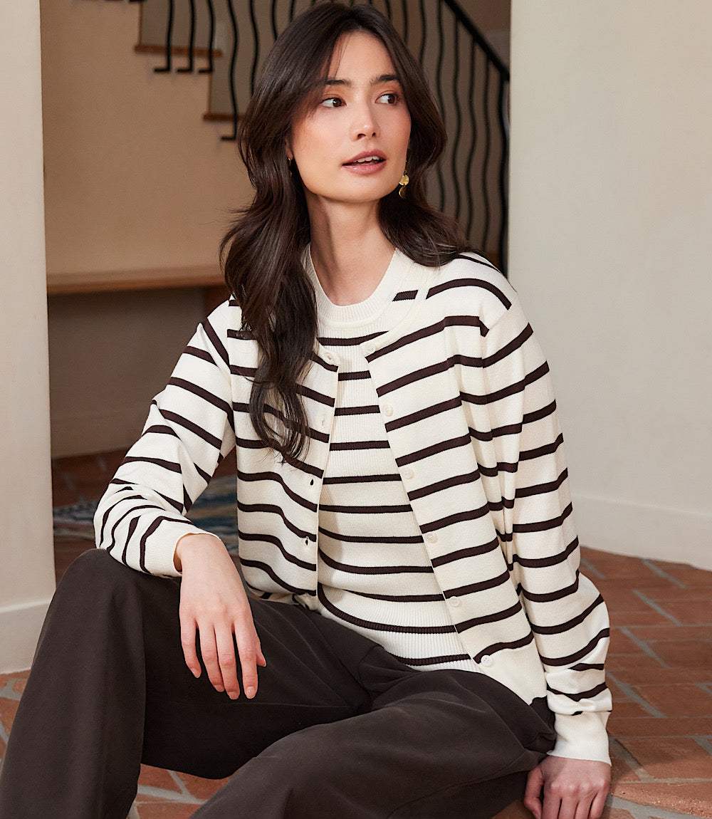Stripe Cardigan Sweater - Image 7