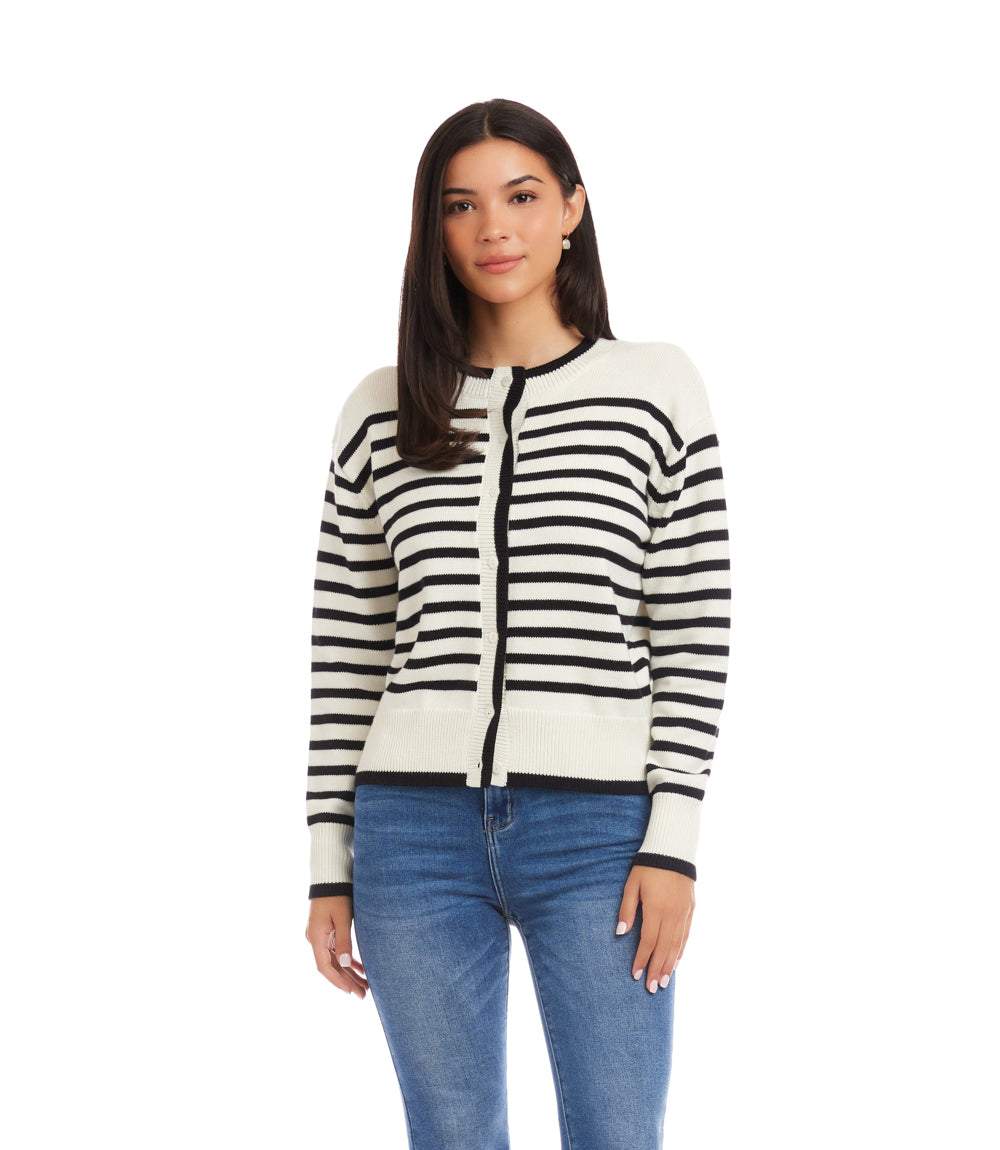 Stripe Cardigan Sweater - Image 2