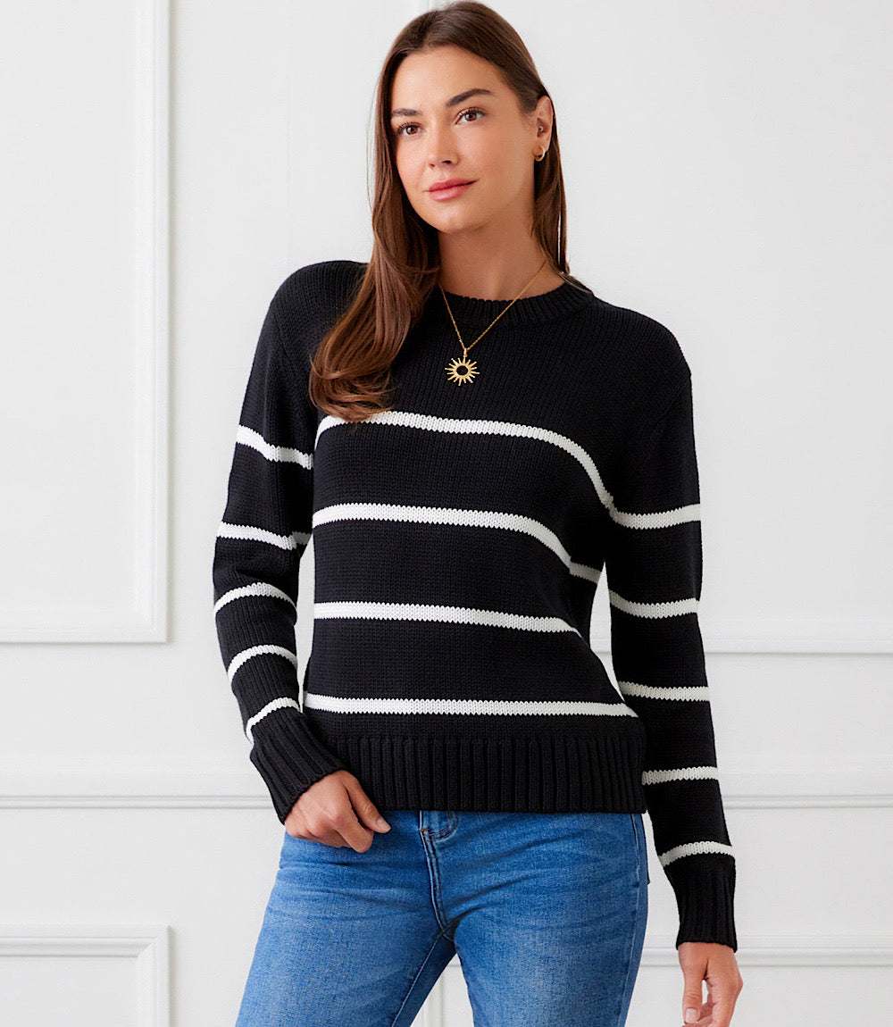 Stripe Crewneck Sweater - Image 2