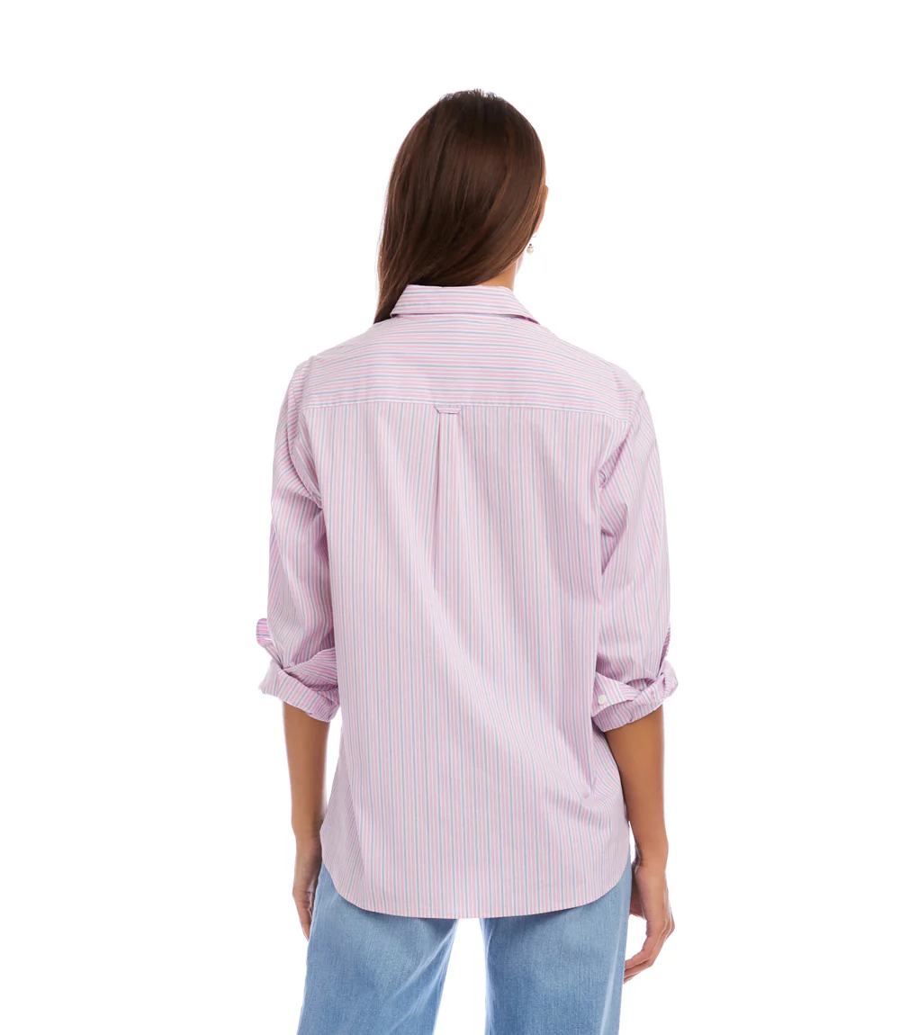 Stripe Long Sleeve Button-Up Shirt - Image 6