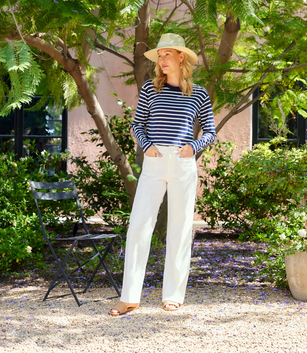 Stripe Long Sleeve Top - Image 2