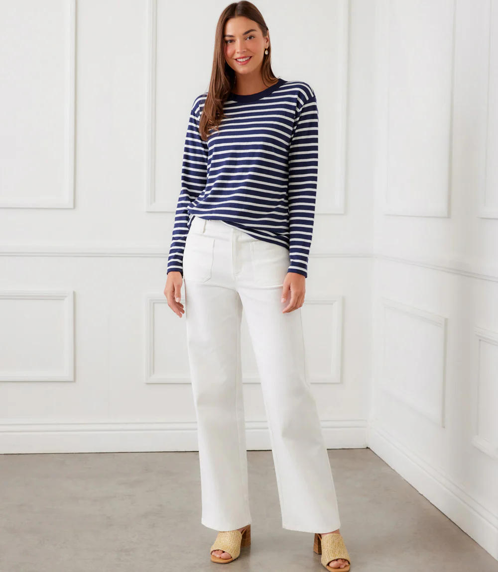 Stripe Long Sleeve Top - Image 3