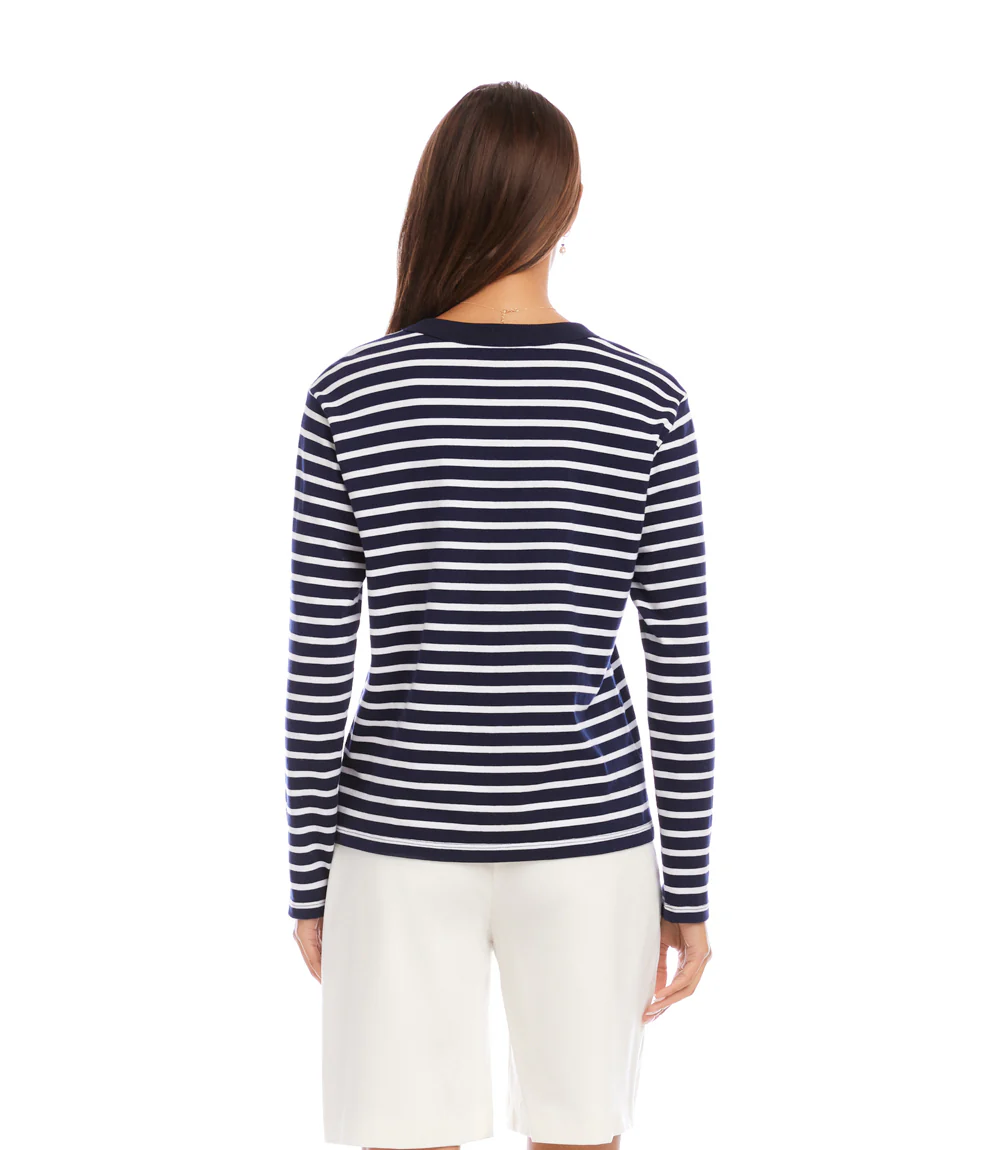 Stripe Long Sleeve Top - Image 6