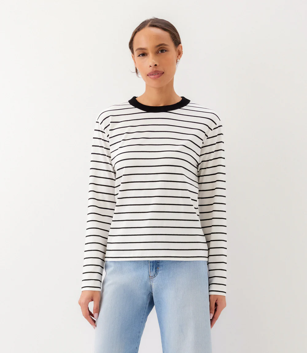 Stripe Long Sleeve Top - Image 3