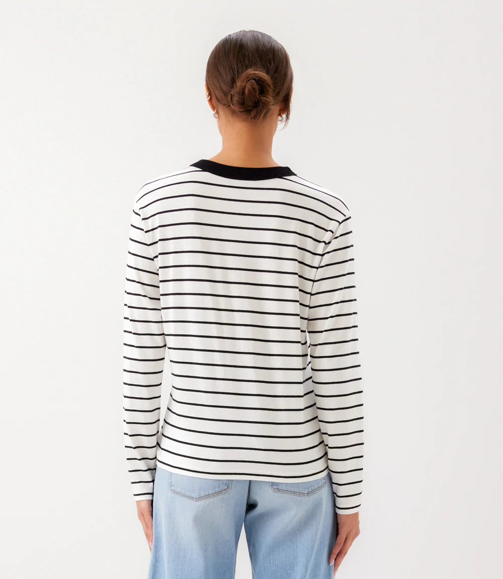 Stripe Long Sleeve Top - Image 5