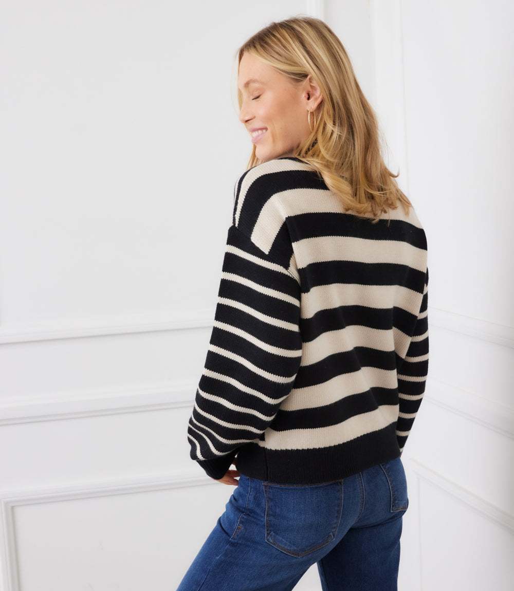 Stripe Polo Sweater - Image 3