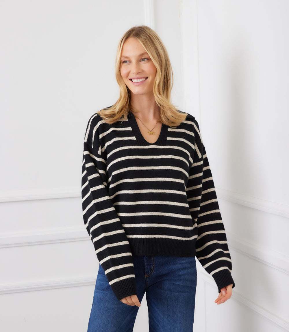 Stripe Polo Sweater - Image 4