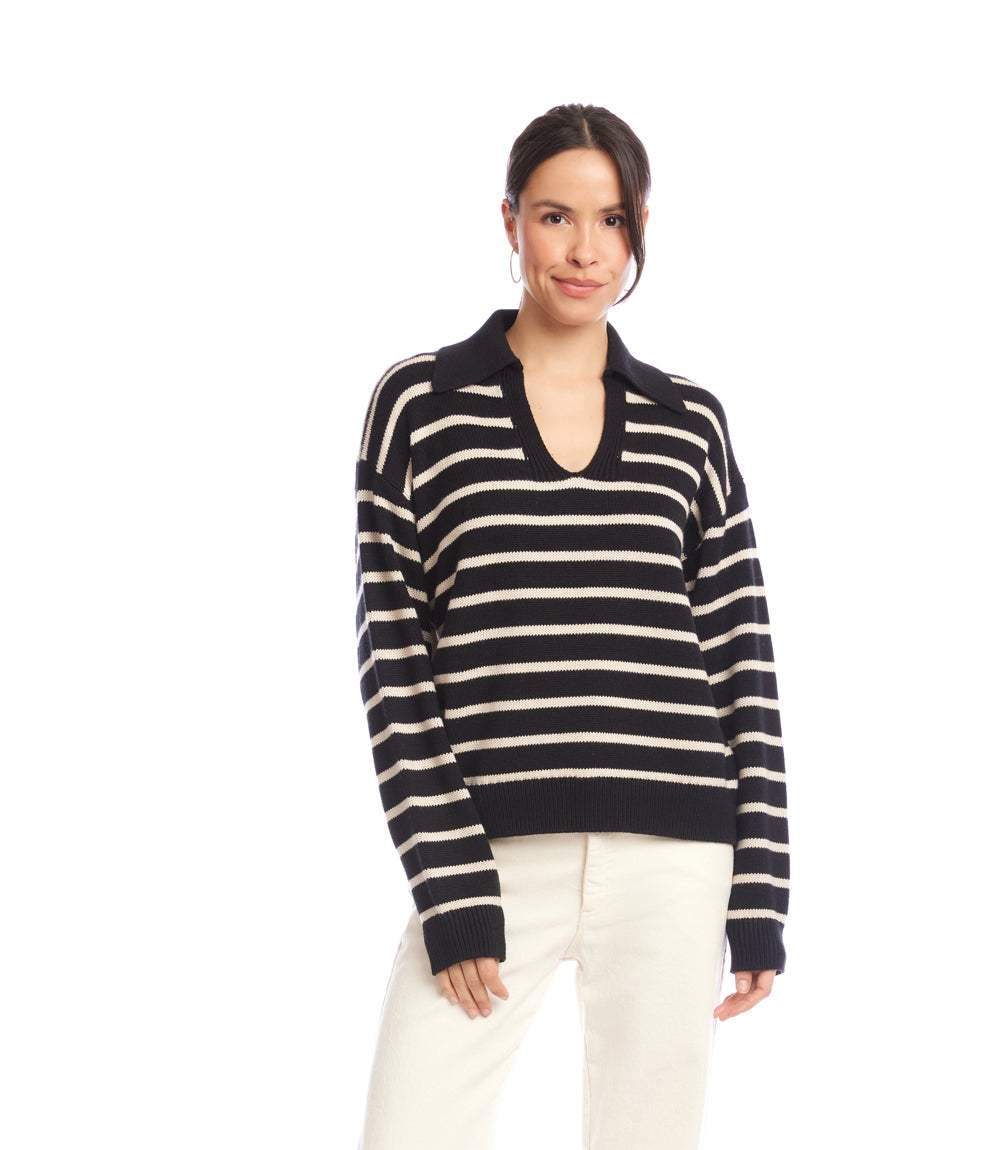 Stripe Polo Sweater - Image 5