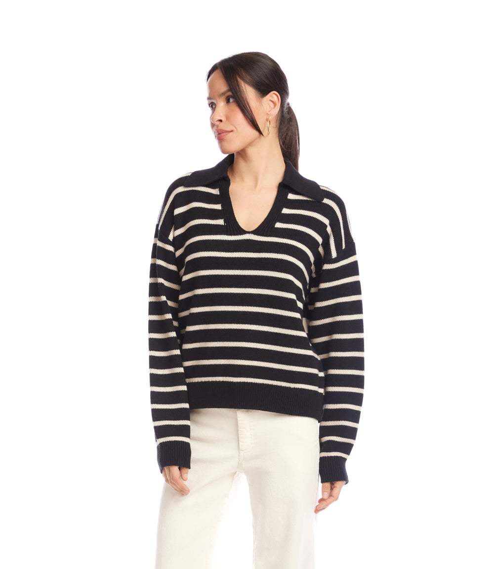 Stripe Polo Sweater - Image 6