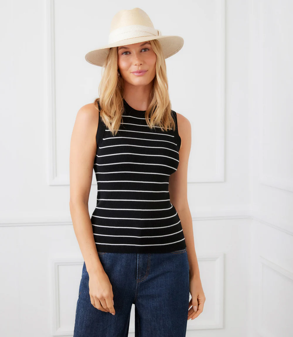 Stripe Ribbed Sweater Tank - Image 8