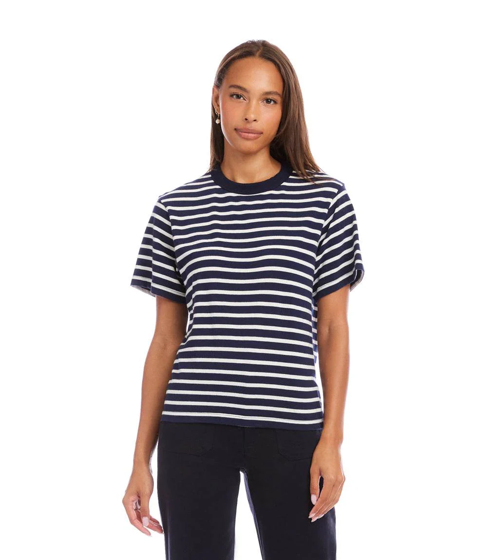 Stripe Short Sleeve Top - Image 6