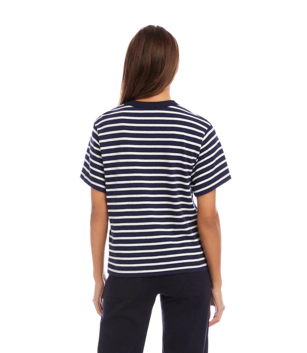 Stripe Short Sleeve Top - Image 8