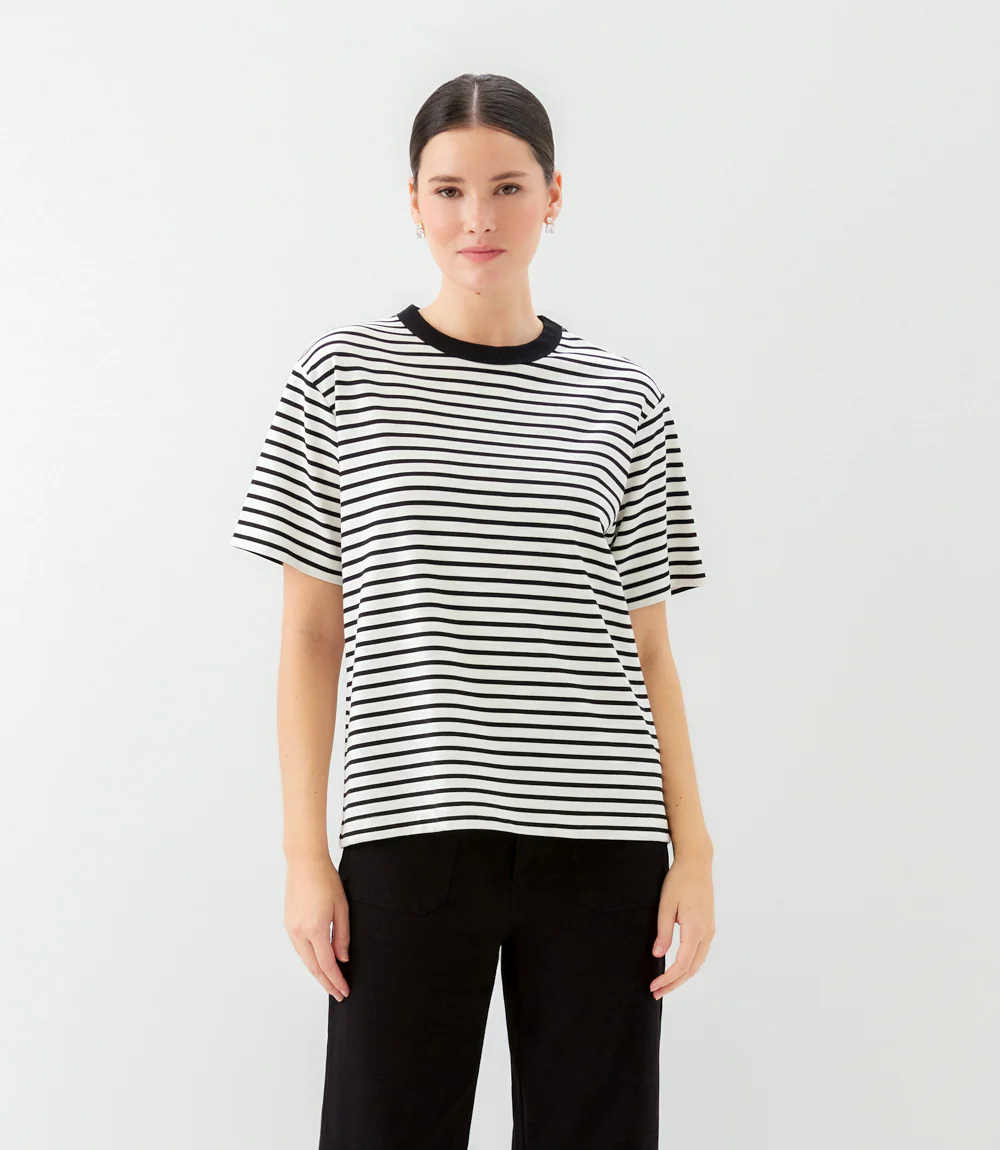 Stripe Short Sleeve Top - Image 6