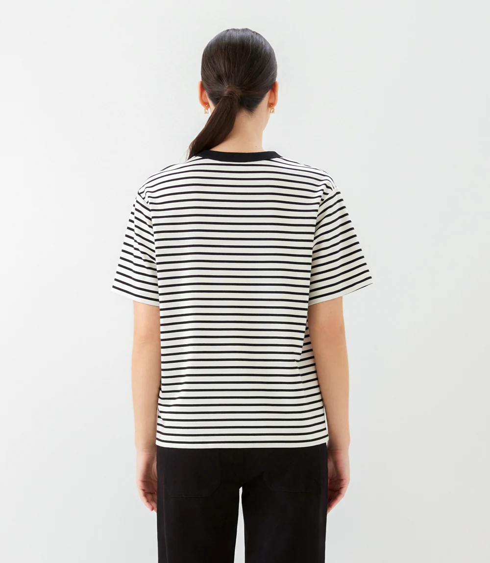 Stripe Short Sleeve Top - Image 9