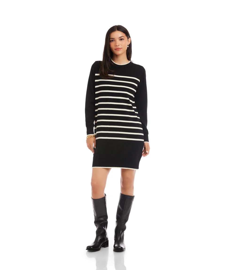 Stripe Sweater Dress - Image 2
