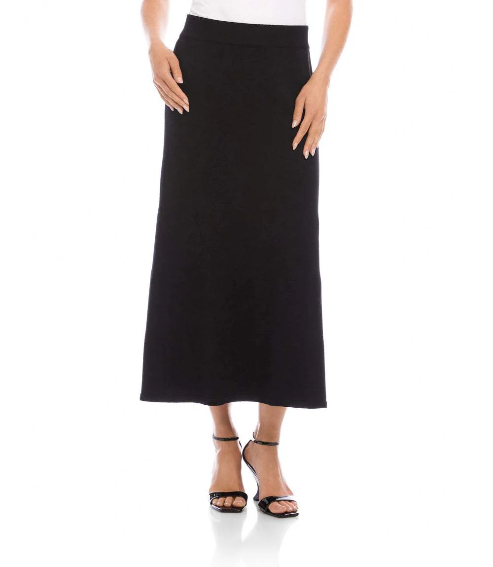 Sweater Knit Midi Skirt - Image 2