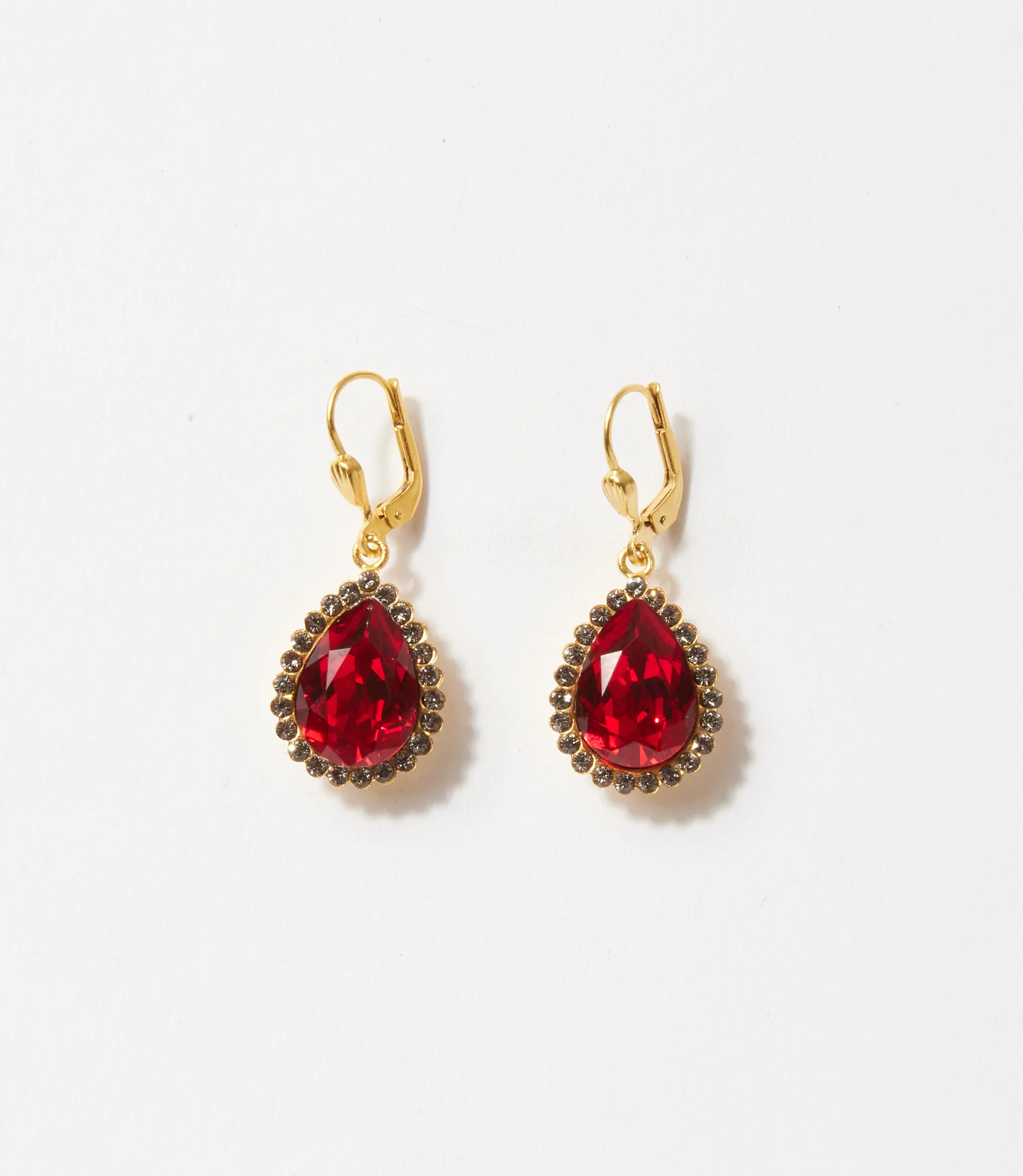 Teardrop Crystal Earrings - Image 4