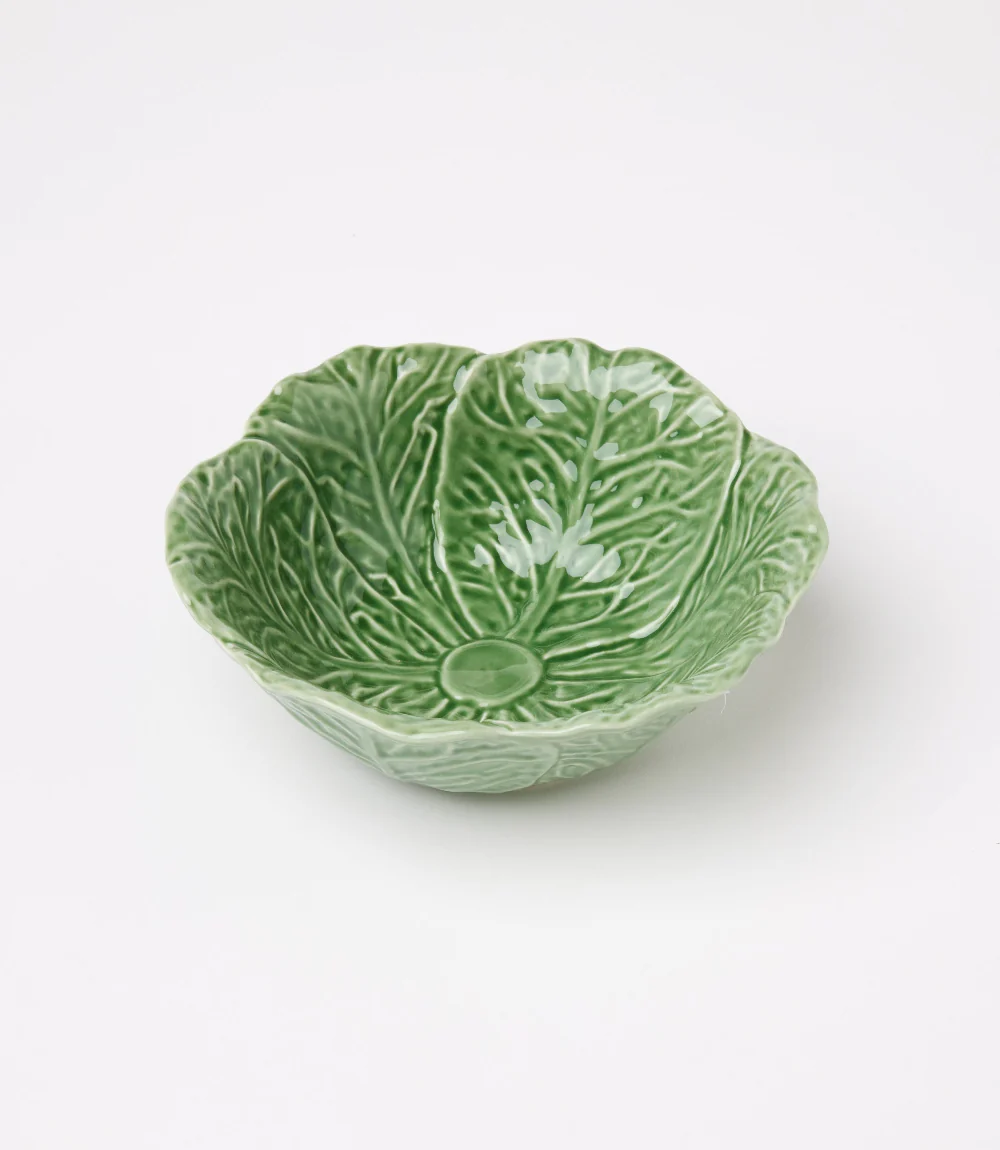 Textured Leaf Ceramic Bowl - Image 2