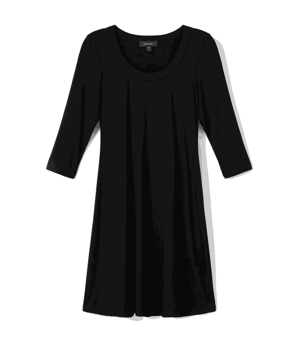 Three Quarter Sleeve A-Line Dress - Image 8