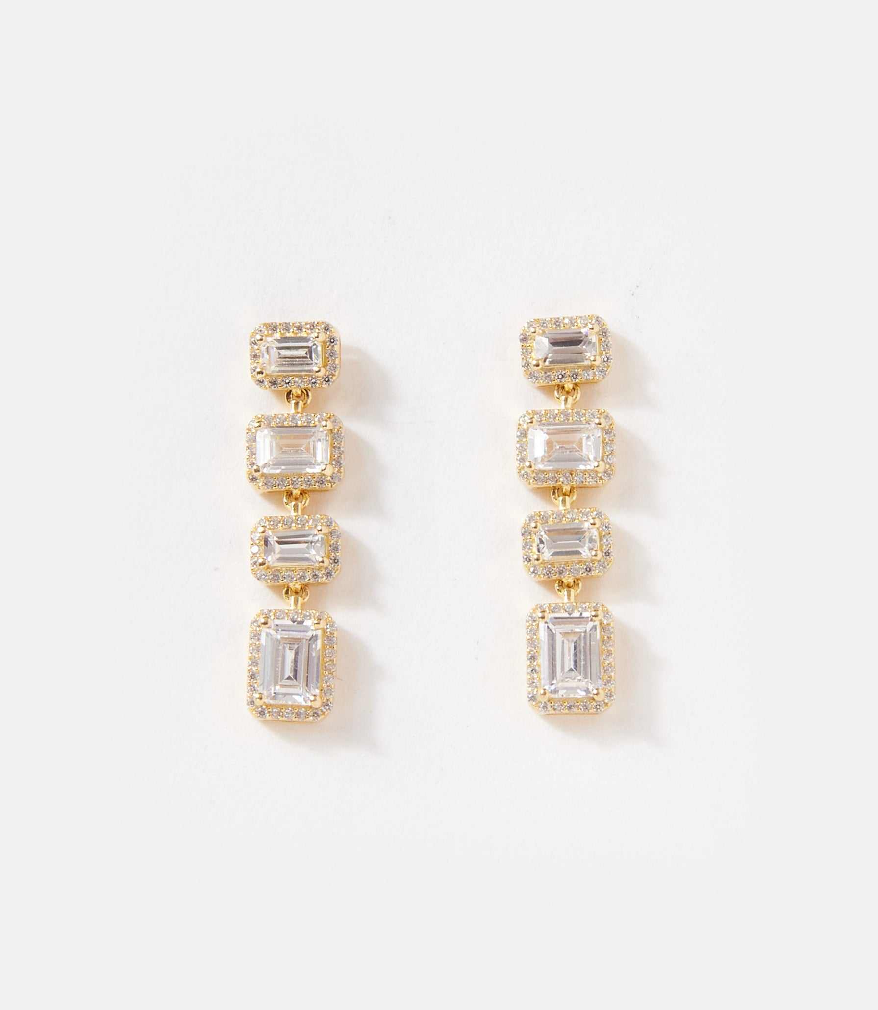 Triple Crystal Earrings - Image 4