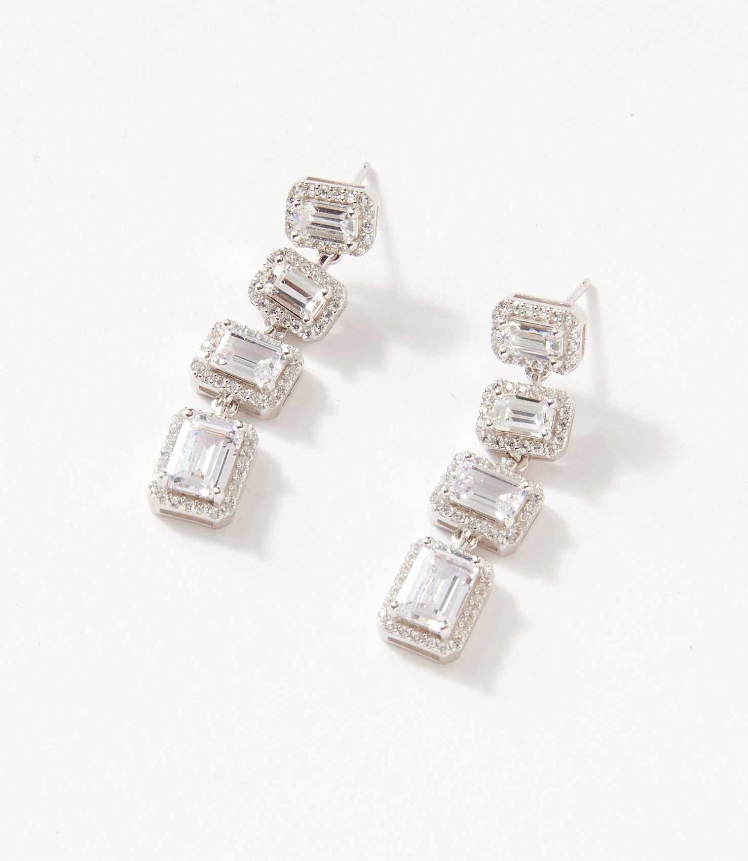 Triple Crystal Earrings - Image 3