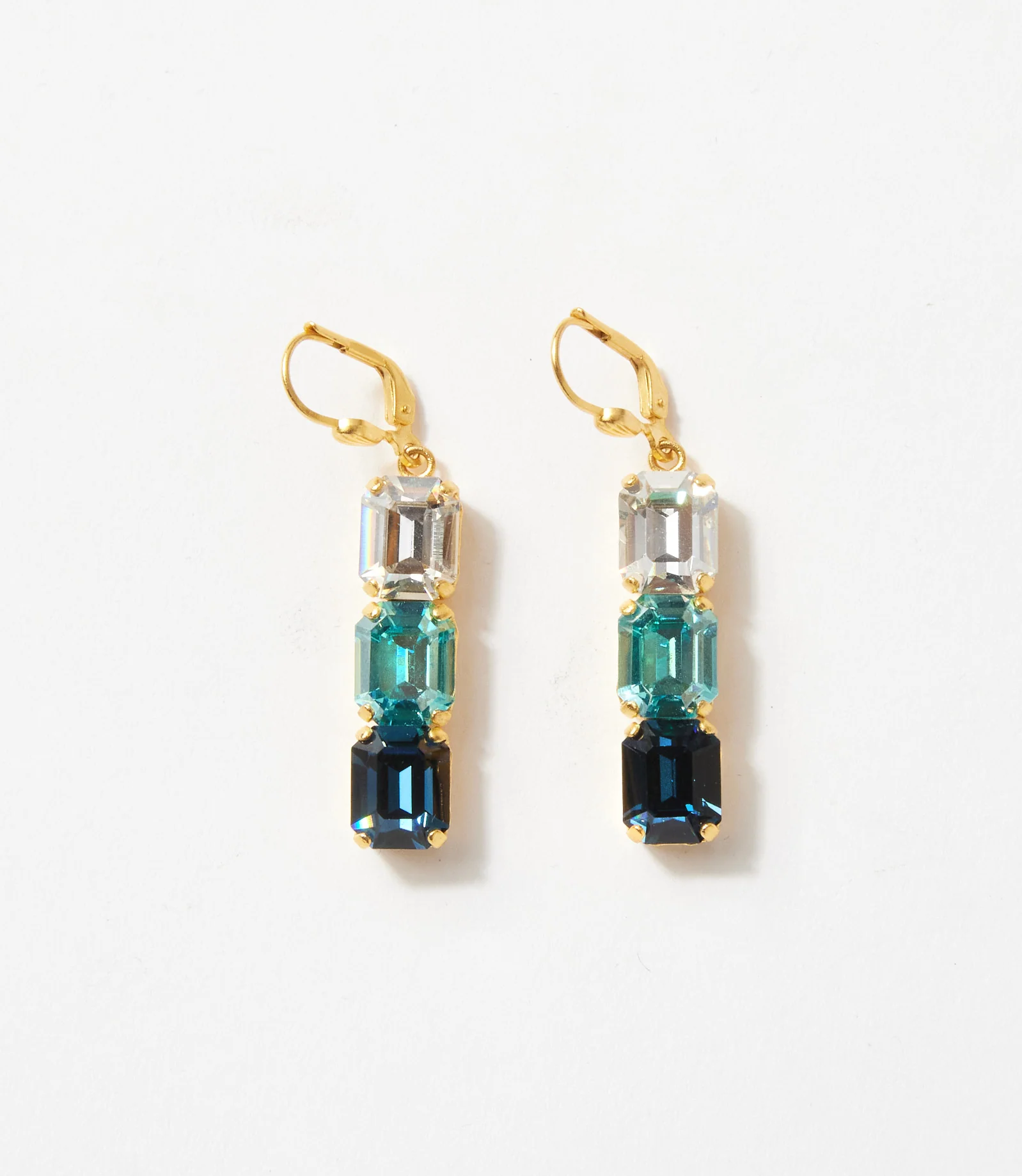 Triple Crystal Earrings - Image 2