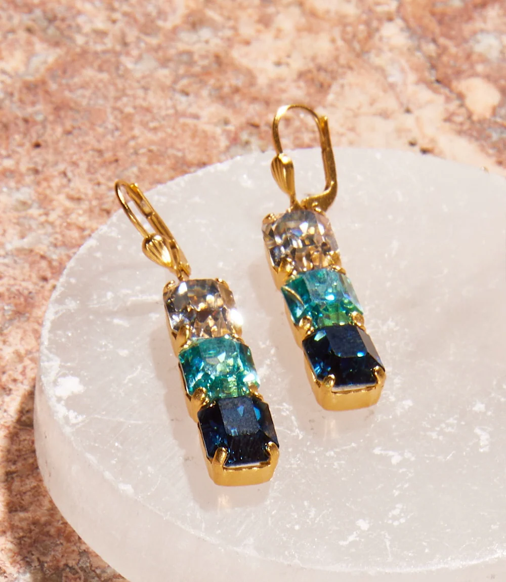 Triple Crystal Earrings - Image 5