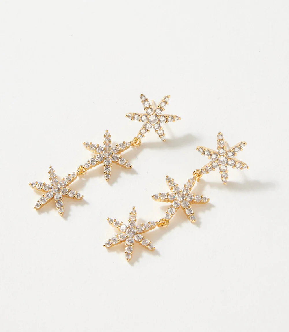 Triple Star Earrings - Image 4