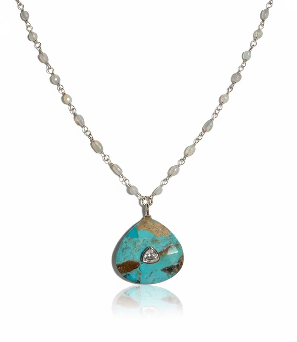 Turquoise Amulet Necklace - Image 2
