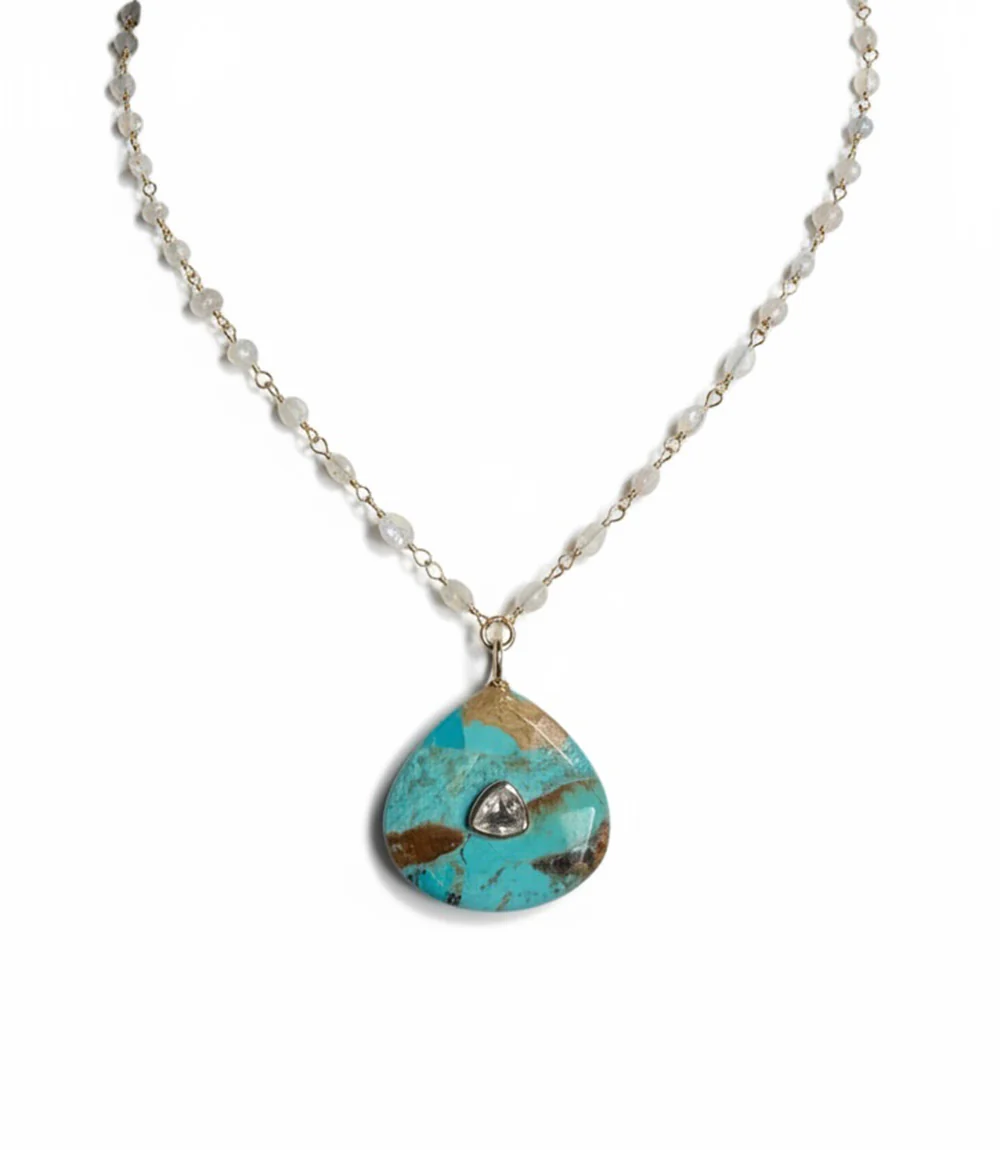 Turquoise Amulet Necklace - Image 3