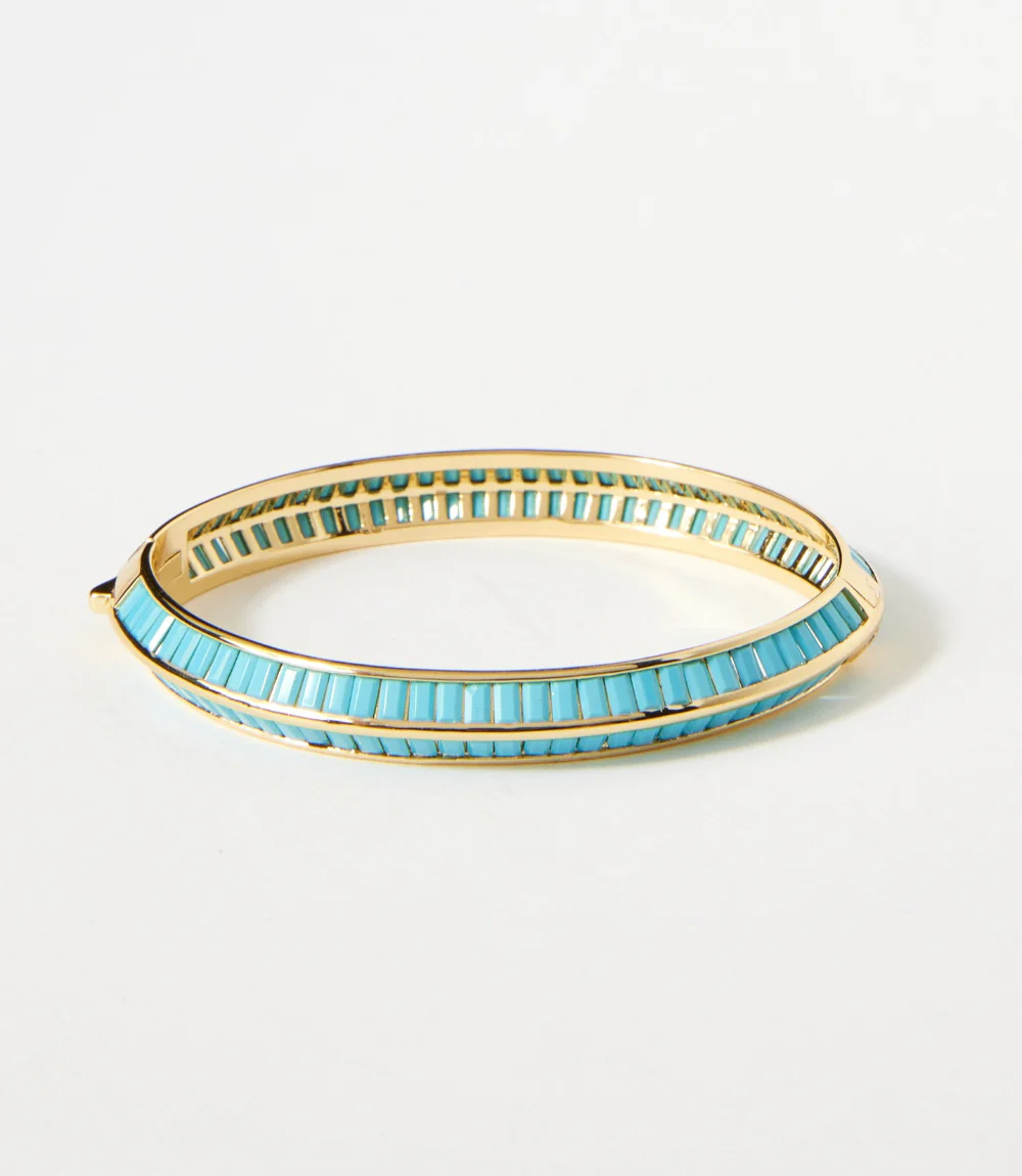 Turquoise Beaded Bangle - Image 2