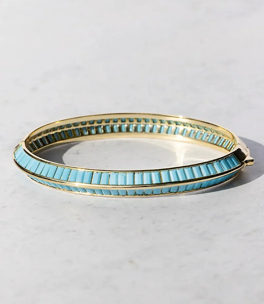 Turquoise Beaded Bangle - Image 6