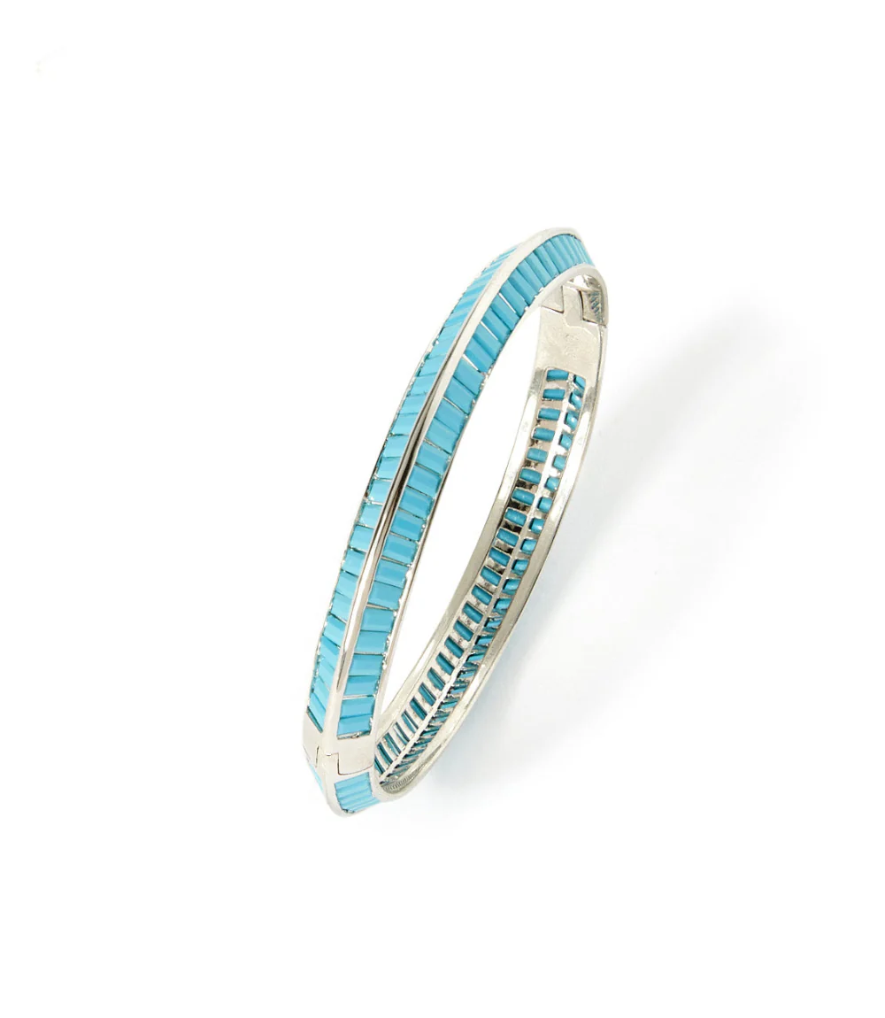 Turquoise Beaded Bangle - Image 3