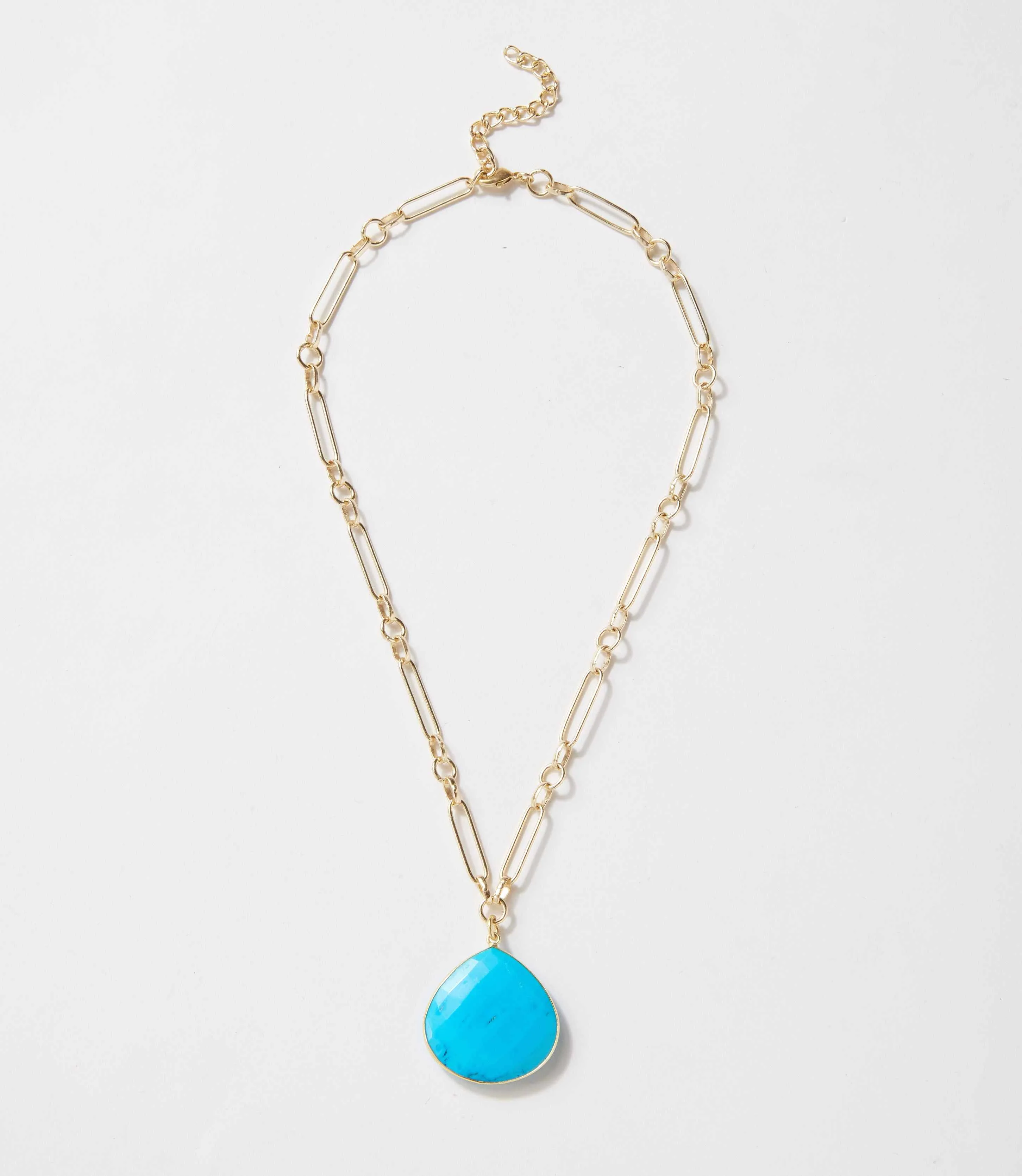Turquoise Pendant Necklace - Image 4