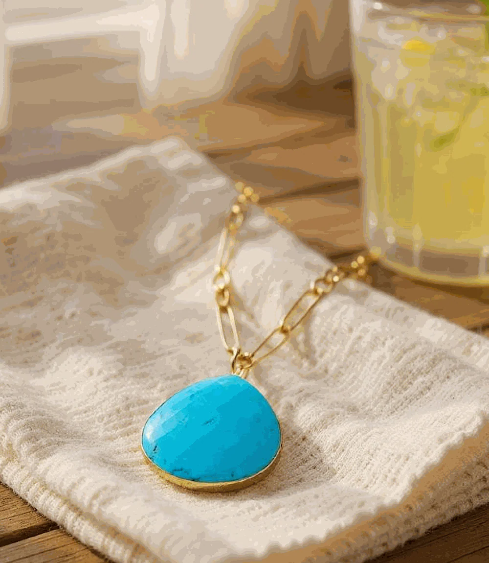 Turquoise Pendant Necklace - Image 5