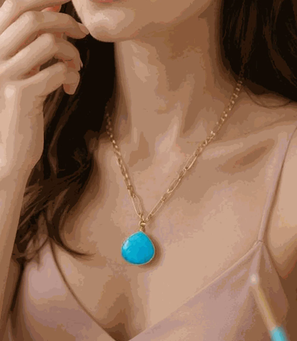 Turquoise Pendant Necklace - Image 6