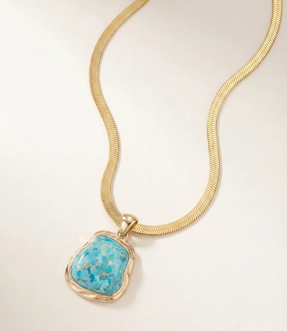 Turquoise Pendant Necklace - Image 2