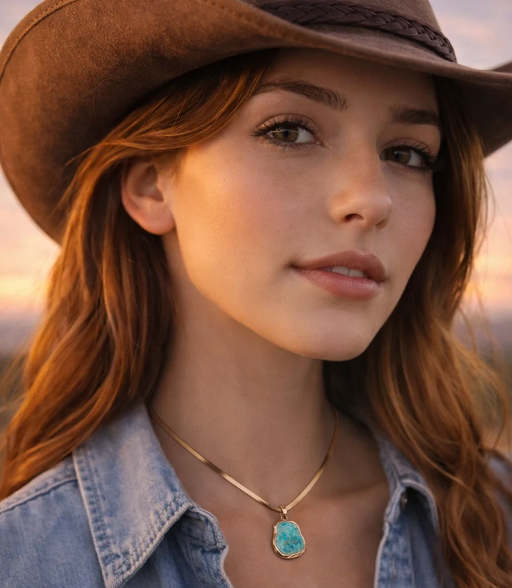 Turquoise Pendant Necklace - Image 6