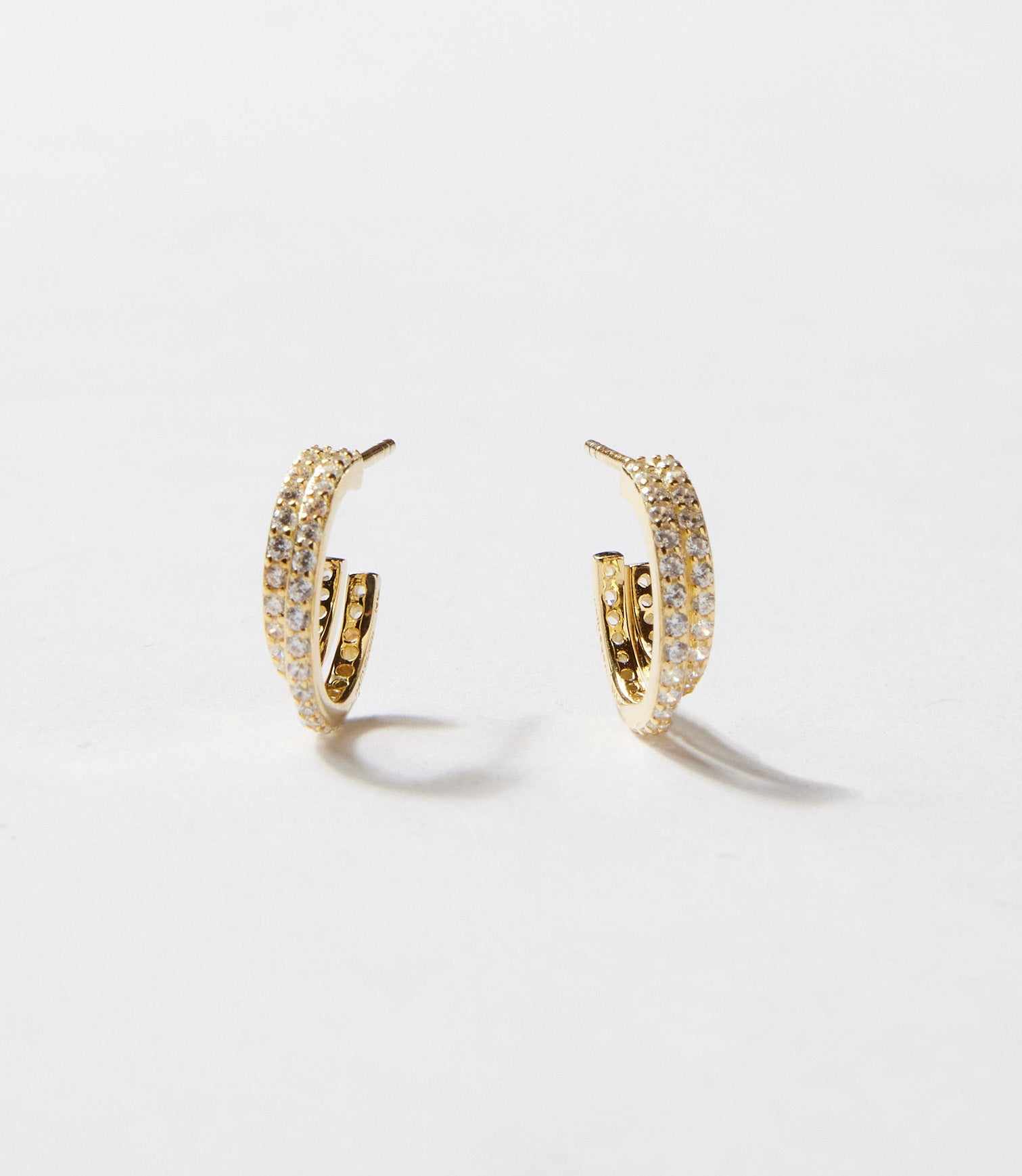 Twin Huggie Earrings - Image 5