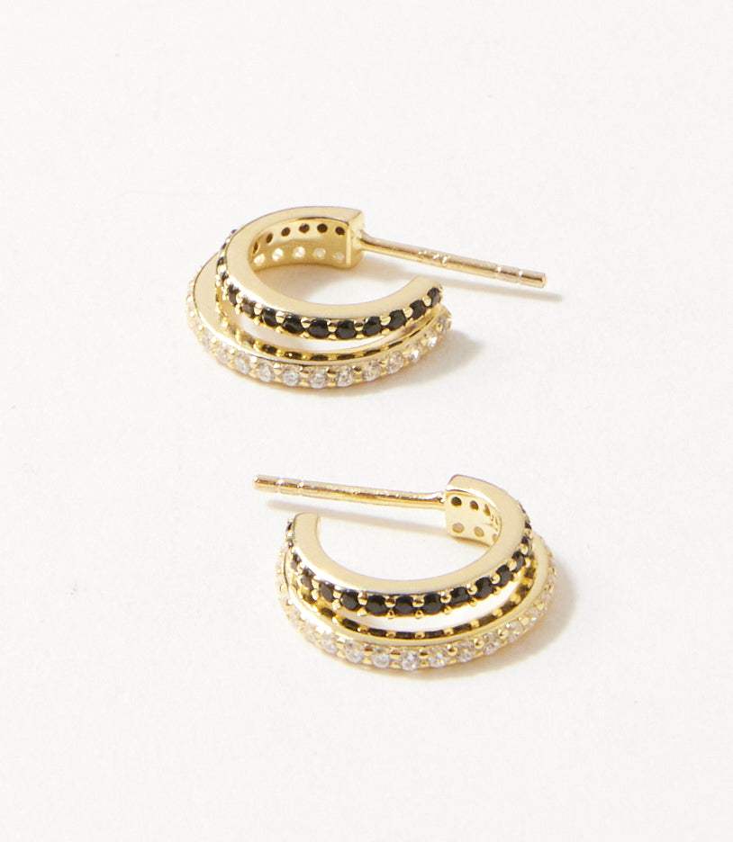 Twin Huggie Earrings - Image 2