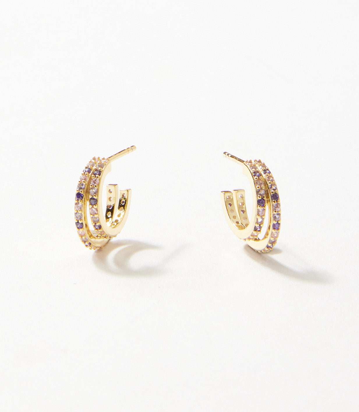 Twin Huggie Earrings - Image 2