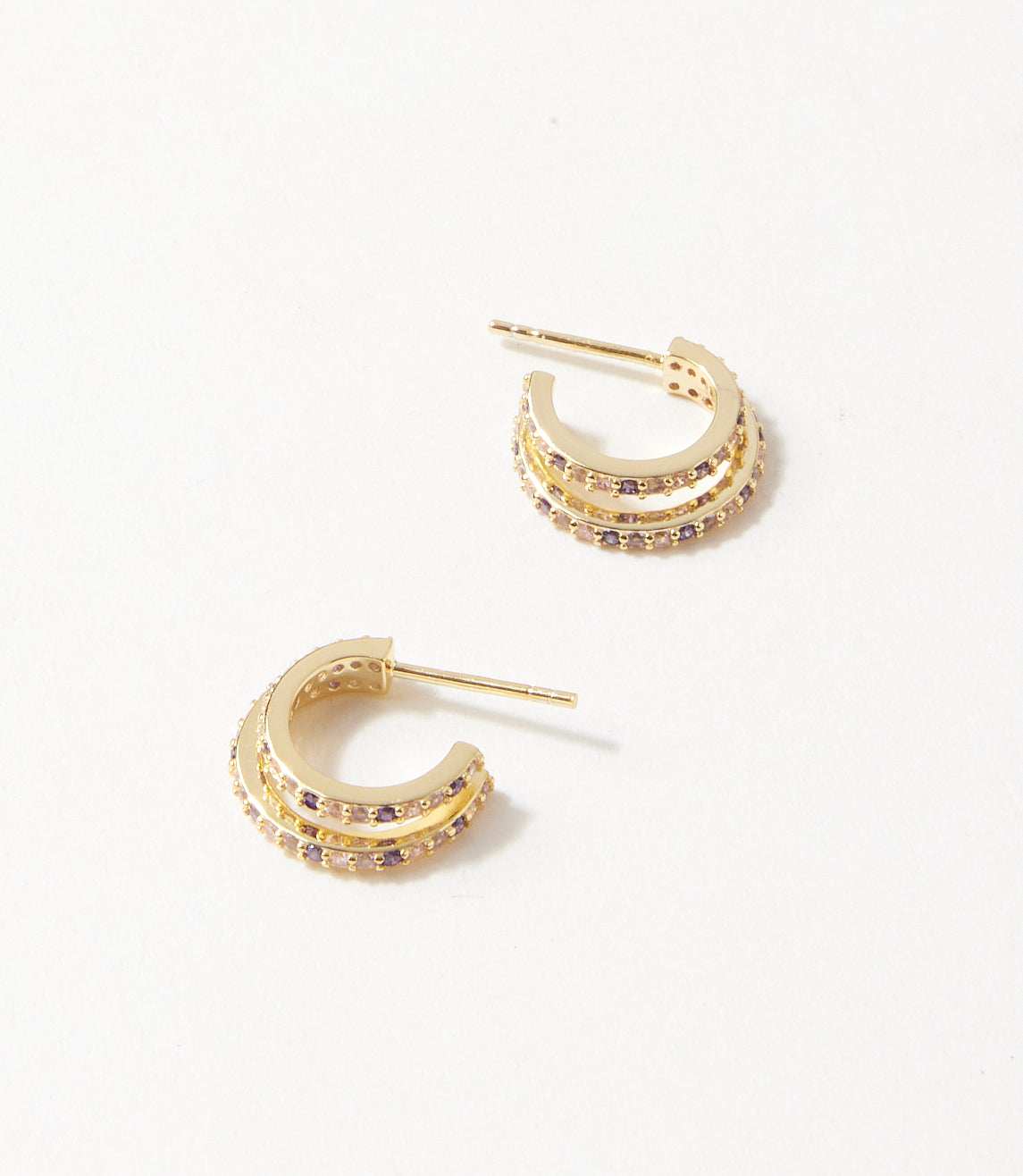 Twin Huggie Earrings - Image 3