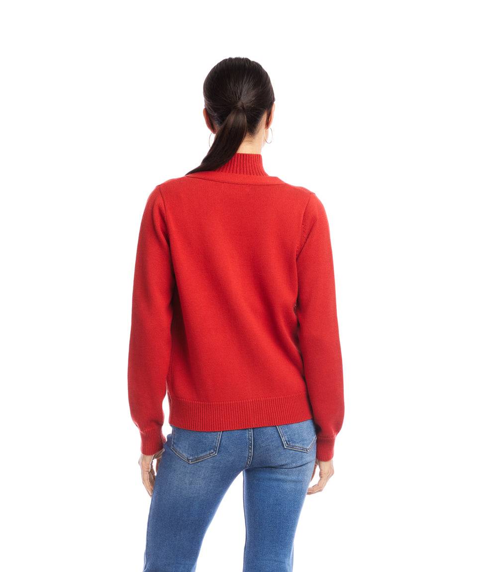V-Neck Cardigan Sweater - Image 7