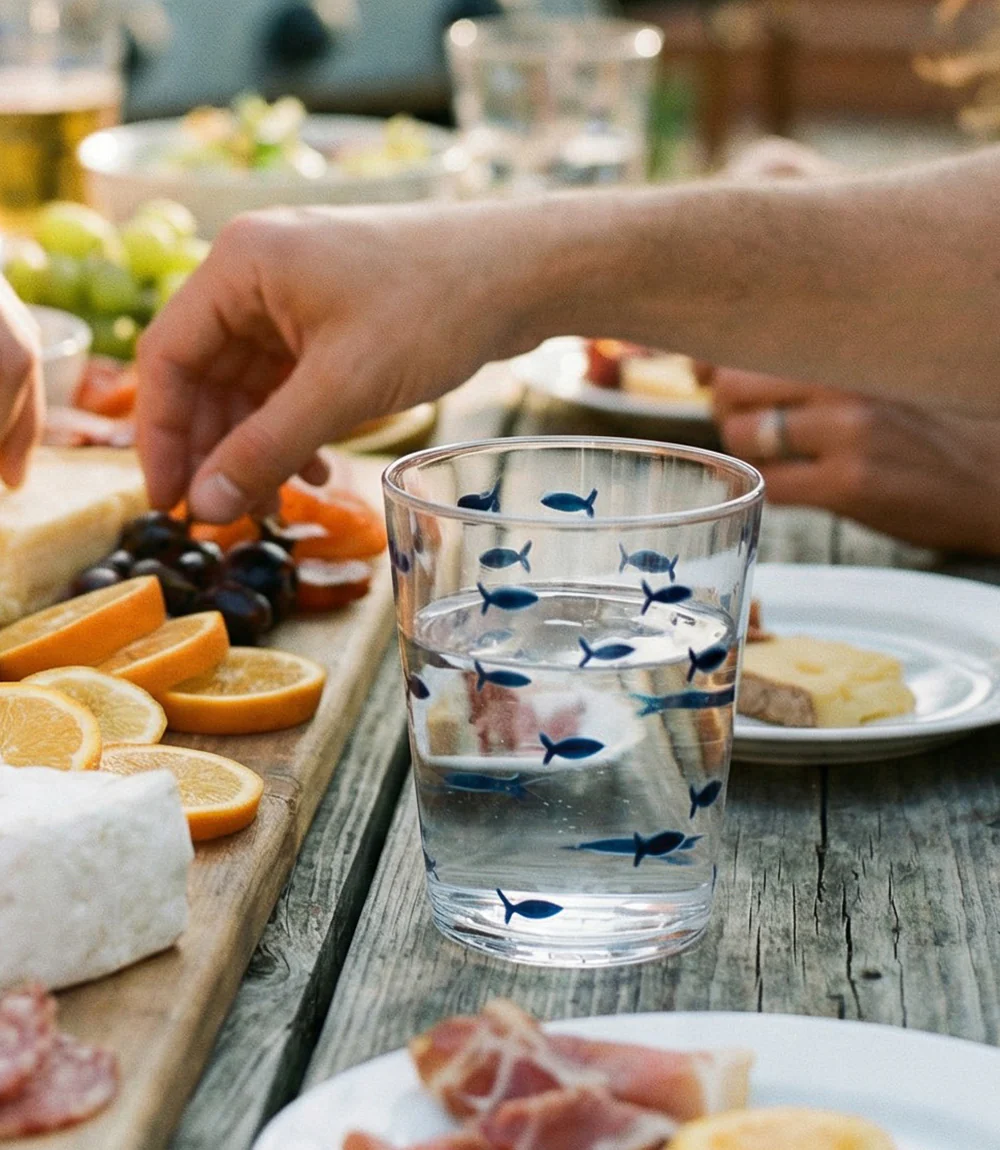 Water's Edge Short Acrylic Drinking Glass