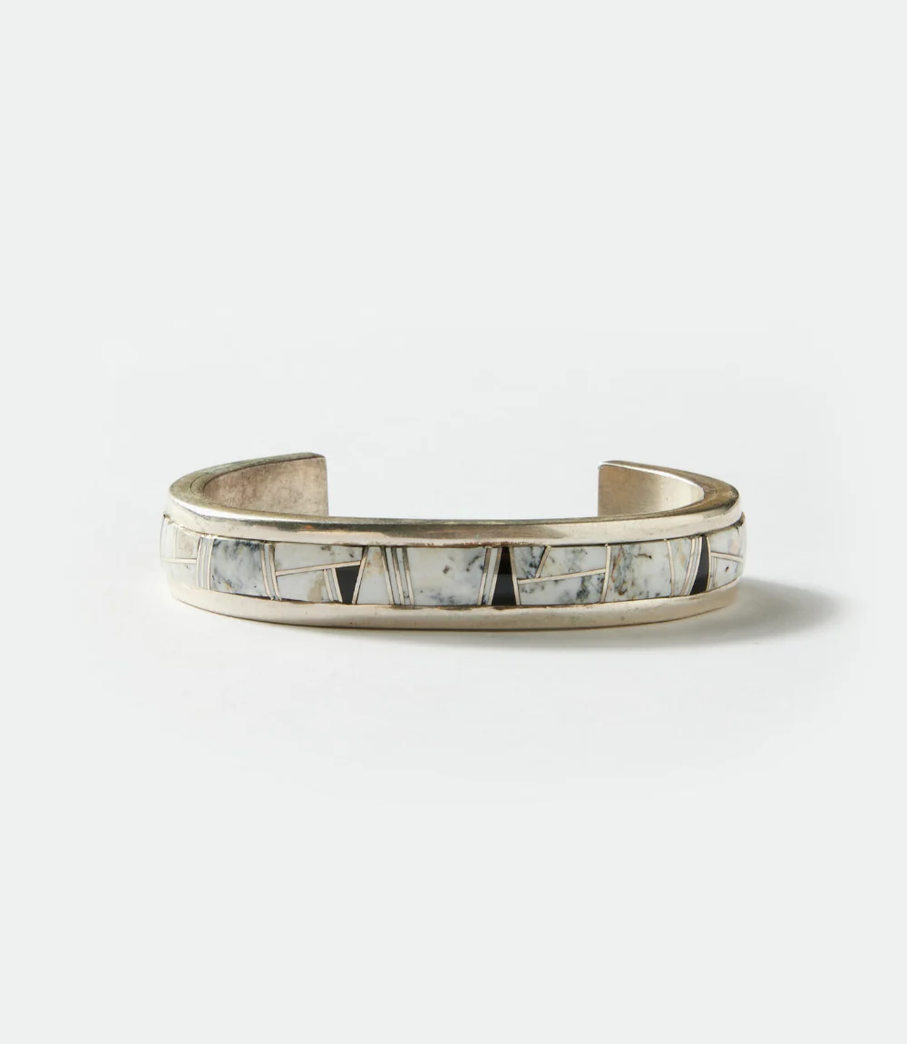 White Buffalo Inlay Bracelet - Image 2